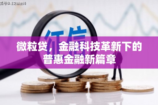 梧栖微粒贷，金融科技革新下的普惠金融新篇章