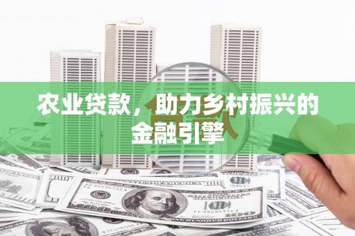 鄯善农业贷款，助力乡村振兴的金融引擎