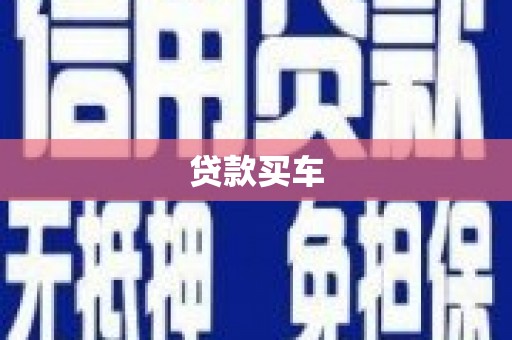 弥陀贷款买车