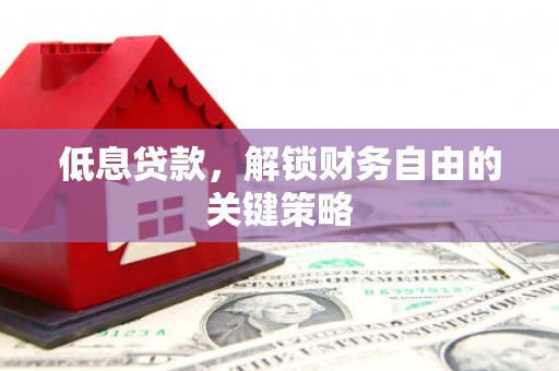 循化低息贷款，解锁财务自由的关键策略
