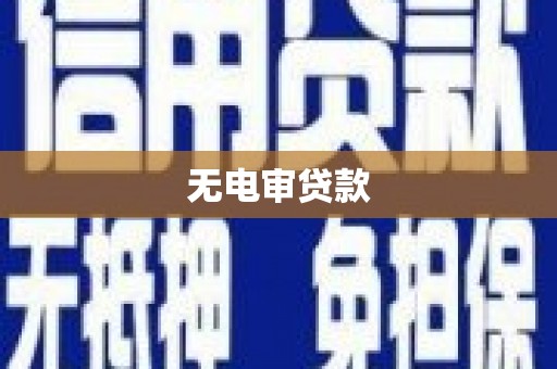 馆陶无电审贷款