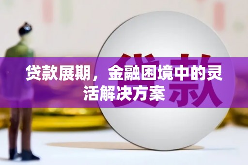 禅城贷款展期，金融困境中的灵活解决方案