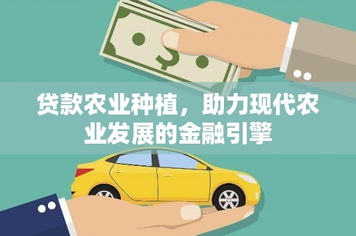 昭化贷款农业种植，助力现代农业发展的金融引擎