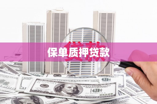 稻城保单质押贷款