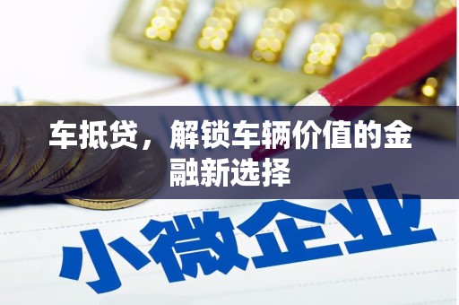 定海车抵贷，解锁车辆价值的金融新选择