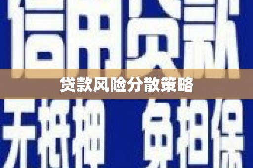 舟山新区贷款风险分散策略