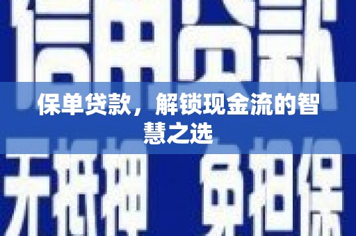 巍山保单贷款，解锁现金流的智慧之选