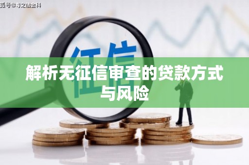 高要解析无征信审查的贷款方式与风险
