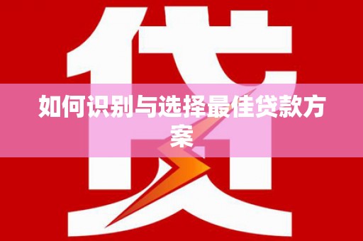 麻山如何识别与选择最佳贷款方案
